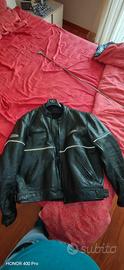 giubbetto moto in pelle xxxl