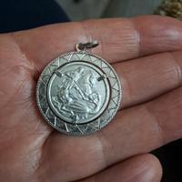 medaglia segno zodiacale argento vintage 