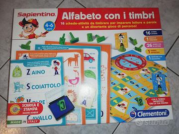 Gioco: Alfabeto con i timbri - CLEMENTONI