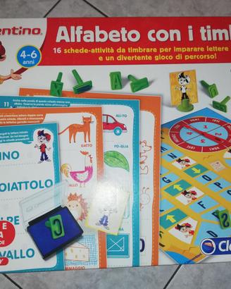 Gioco: Alfabeto con i timbri - CLEMENTONI