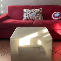 Pouf  quadrato con materasso