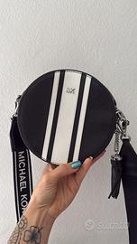 Borsa Michael Kors rotonda nera e bianca