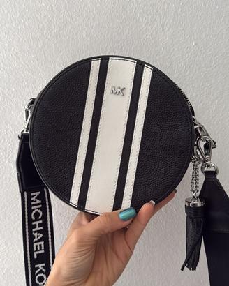 Borsa Michael Kors rotonda nera e bianca
