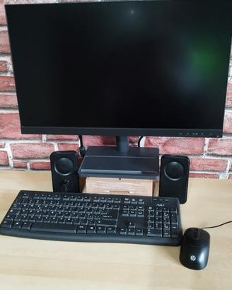 PC fisso Monitor Tastiera Altoparlanti Mouse