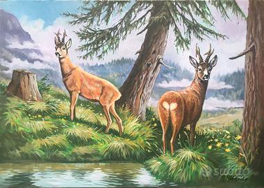 quadro olio su tela f.to 50X70