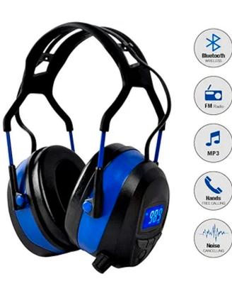 Cuffie di protezione per l'udito con radio FM/Blue