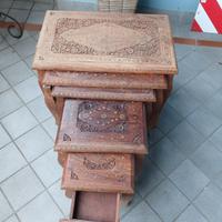 set tavolini indiani