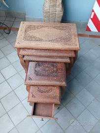 set tavolini indiani
