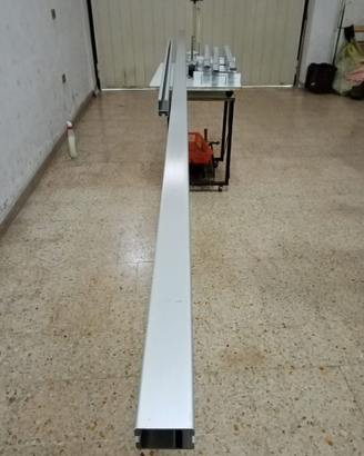 Ganciera in lega lunga 10metri ideale x macelleria