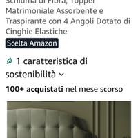 topper letto matrimoniale
