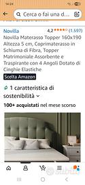 topper letto matrimoniale