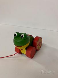 Ranocchia in legno colorato