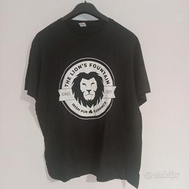 T-shirt uomo col.nero  the Lions Fountain.
