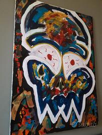 Quadro Autentico 90x50cm Acrilico Su Tela Fatto A