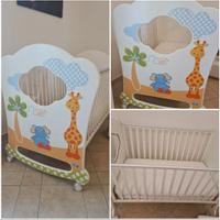 Lettino Pali Savana con cassettone e ruote