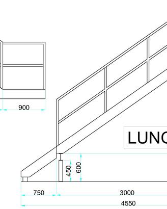 Scala per soppalchi in cascina/azienda/casa