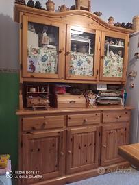 Mobile soggiorno credenza in pino