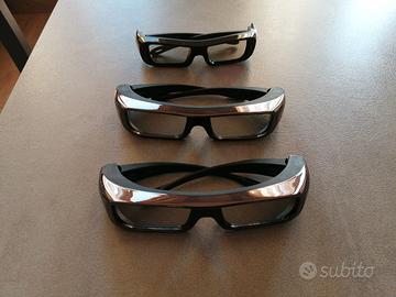 3 occhiali per tv 3d sony