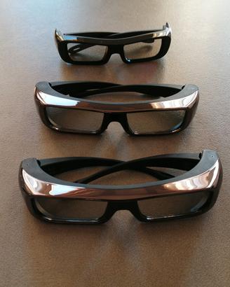 3 occhiali per tv 3d sony