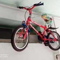 Bici Spiderman misura 14 pollici