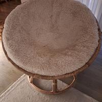 Poltrona rotonda in rattan