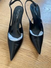 Scarpa chanel Sergio Rossi nera tacco 7,5cm