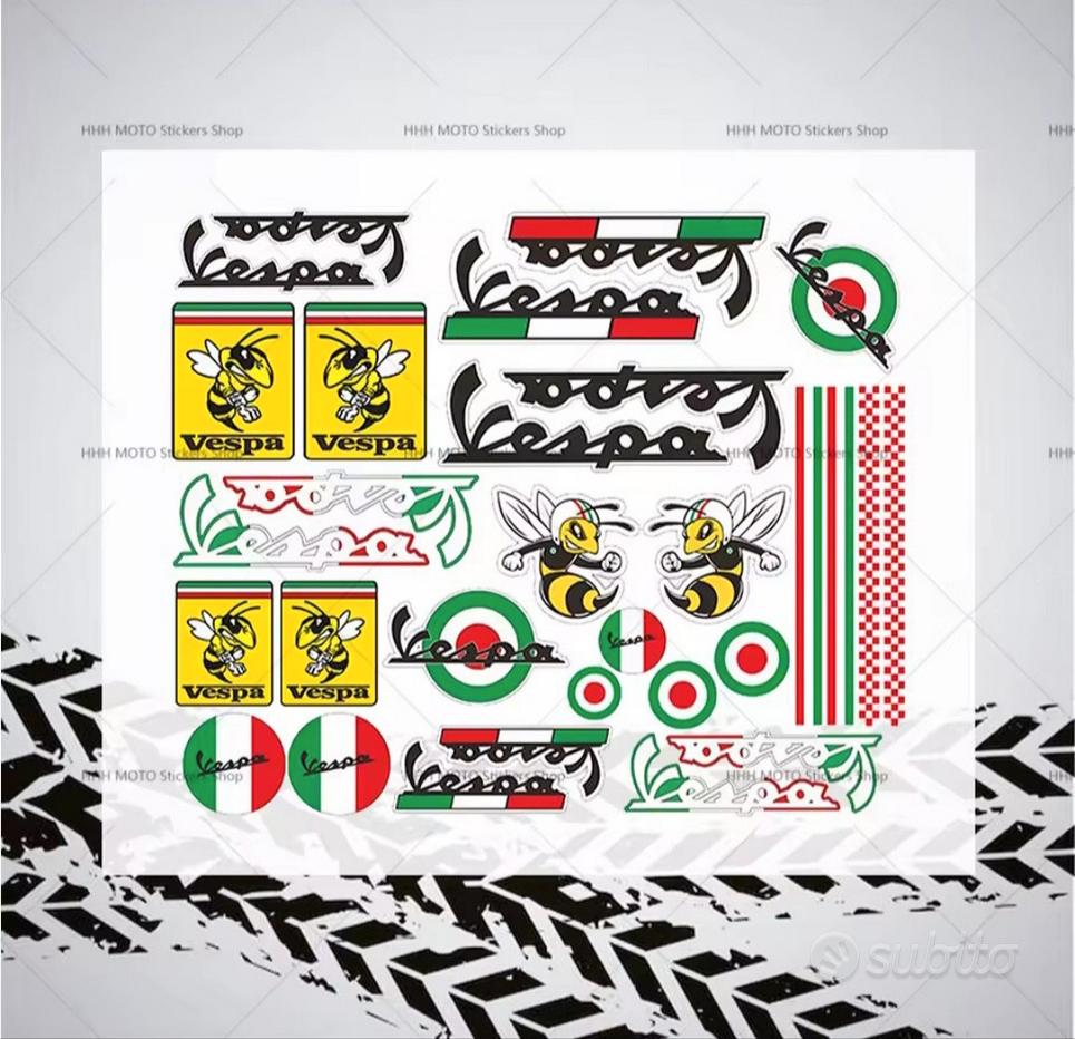 Autocollant Vintage Adhesif Sticker Auto Moto Tuning – Fabriqué En Italie – Années 80