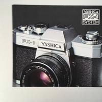 Yashica FX 1 camera brochure italiano