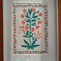 Dipinto originale a gouache su carta artigianale