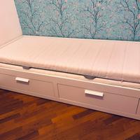 Letto Brimnes singolo/mattimoniale Ikea 2 cassetti
