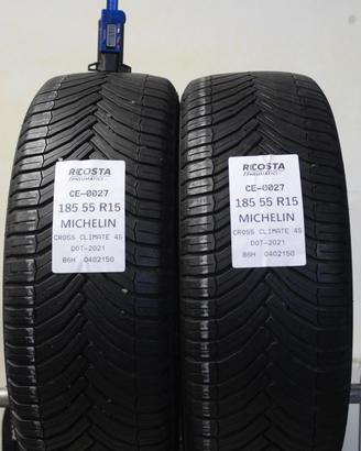 2 GOMME USATE 185 55 R15 MICHELIN 86H