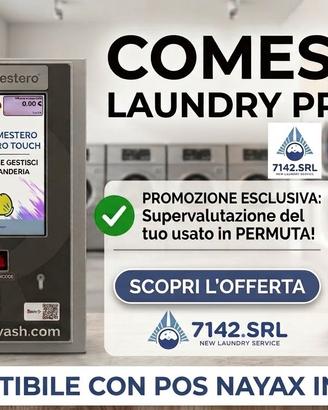 Casse centralizzate per lavanderie self Service