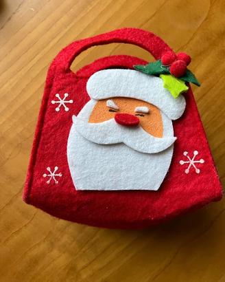 sacchetto rosso babbo natale