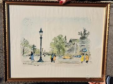 Litografie Parigi Michele Cascella 