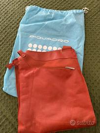 Borsa Piquadro a tracolla in pelle arancione