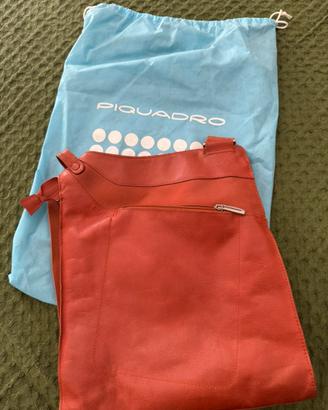 Borsa Piquadro a tracolla in pelle arancione