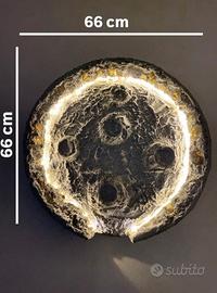 Lampada led,Luna da parete,-Decorazione “quadro”