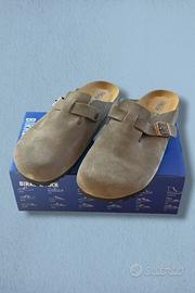 Birkenstock boston taglia 43 beige uomo nuove