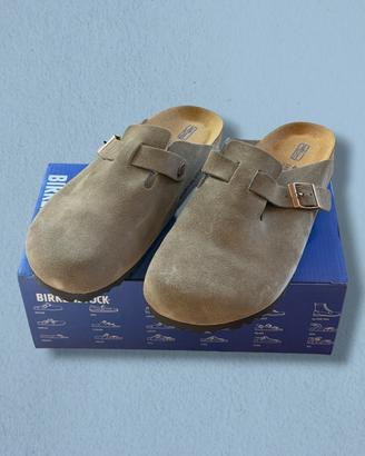 Birkenstock boston taglia 43 beige uomo nuove