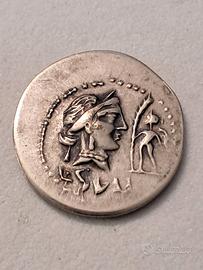 R82Riproduzione moneta romana, denario di Silla