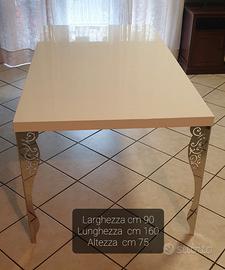 Tavolo laccato bianco