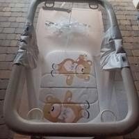 Lettino box per bambini con rete elastica