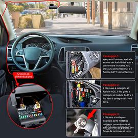 EUKI Kit parcheggio + EUKi D900 Dual Dash Cam