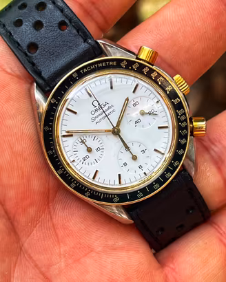Omega Speedmaster Reduced Acciaio Oro 18k “albino”