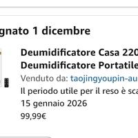 Deumidificatore