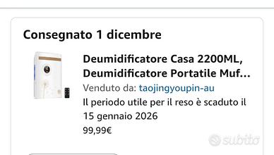 Deumidificatore