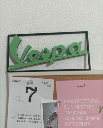 quadretto vespa stampato  in 3d