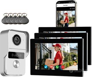 Videocitofono 2 Fili 3 Piani Smart RFID WiFi 2.4/5