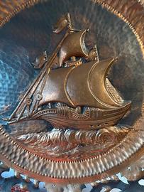 Piatto rame 1 metro diametro