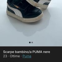 Scarpe bambino/a Puma nere